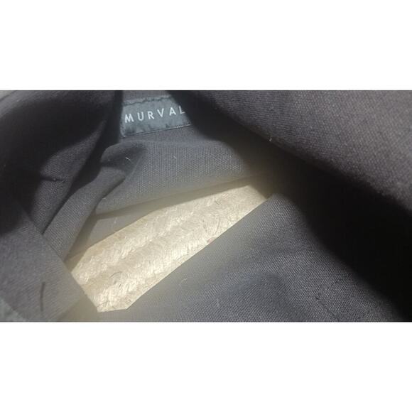 Murval Canvas Drawstring Tote Bag Black Rubber Bottom - Picture 6 of 6